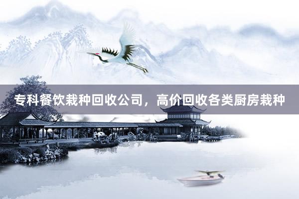 专科餐饮栽种回收公司，高价回收各类厨房栽种